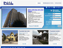 Tablet Screenshot of inal.cl